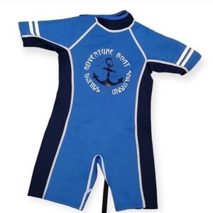 Sun Protection Kids Blue Wet Suit Size 4